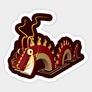 dragon fire Sticker